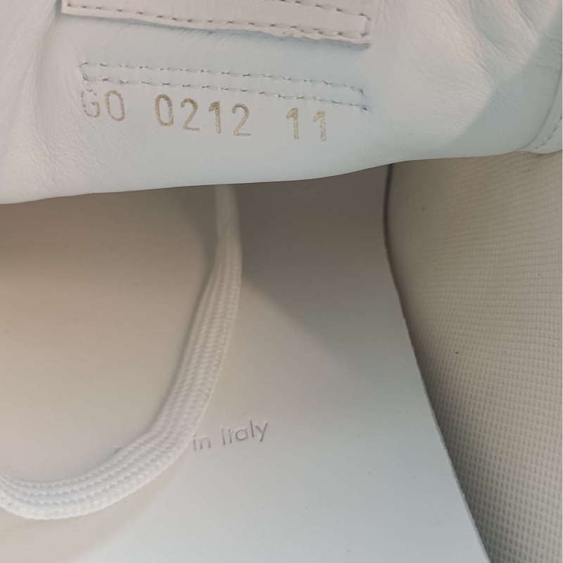 LV路易威登 99新 白色壓紋印花低幫系帶運動鞋休閒鞋-4