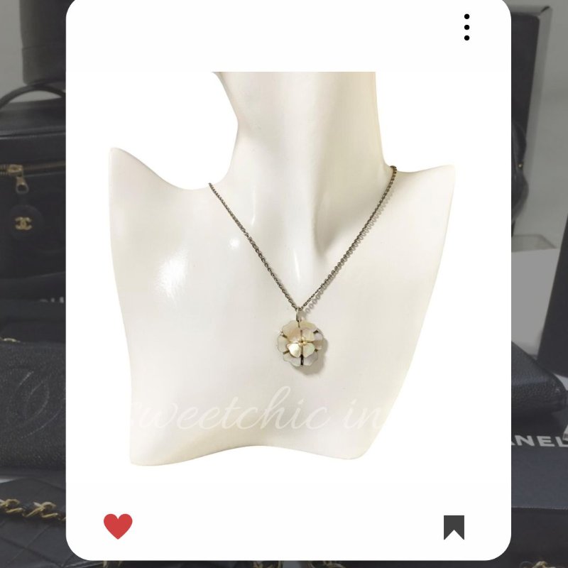 🛍️🎁 雙12🔥 12月新品上架 聖誕節🎄💖 新款 香奈兒 Chanel 貝殼山茶花花朵珍珠銀色頸鏈 🔥 香奈兒熱賣款 香奈兒經典款 耳環 CHANEL EARRING-4