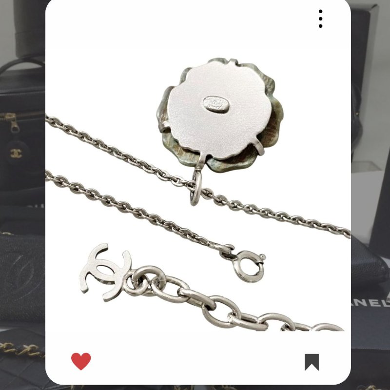 🛍️🎁 雙12🔥 12月新品上架 聖誕節🎄💖 新款 香奈兒 Chanel 貝殼山茶花花朵珍珠銀色頸鏈 🔥 香奈兒熱賣款 香奈兒經典款 耳環 CHANEL EARRING-5