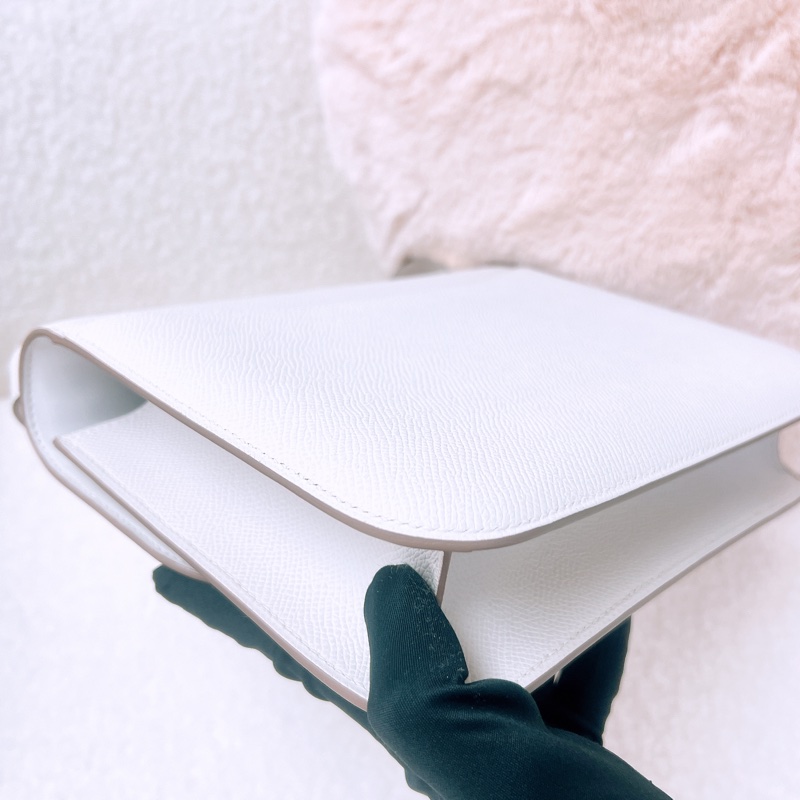 Hermes constance 24 奶灰白金扣 B刻-7