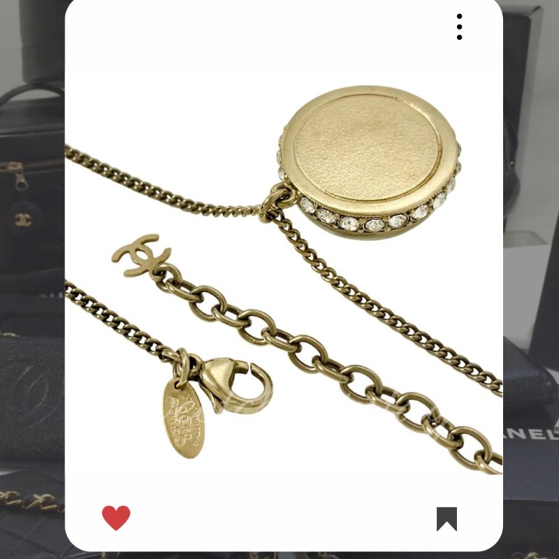 🛍️🎁 雙12🔥 12月新品上架 聖誕節🎄💖 新款 香奈兒 Chanel 淡金水鑽立體半球形頸鏈 🔥 香奈兒熱賣款 香奈兒經典款 頸鏈 CHANEL NECKLACE-2