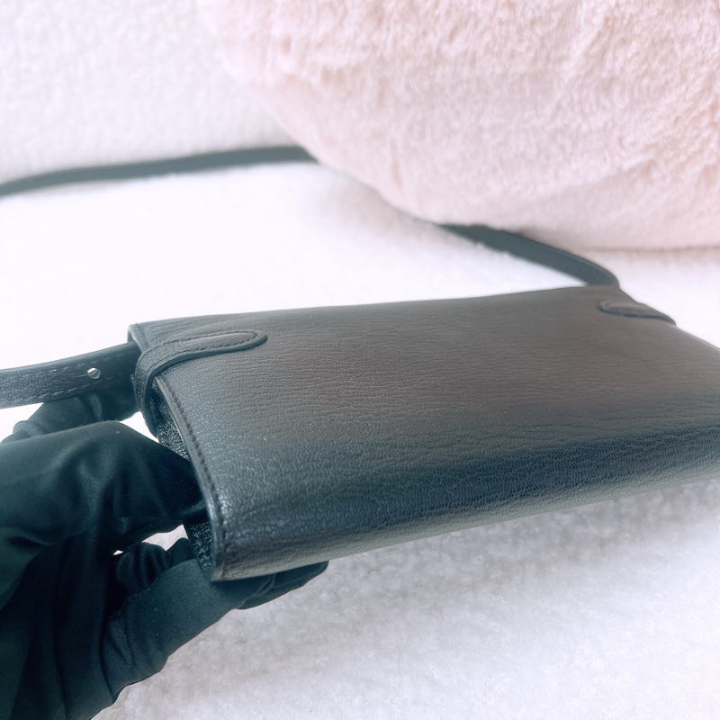 Hermes 黑銀kelly to go平替/ 凱莉長夾-6