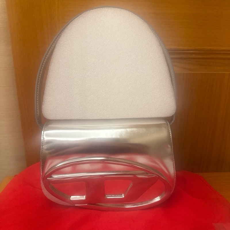 Diesel 1DR 銀色叮噹包-5