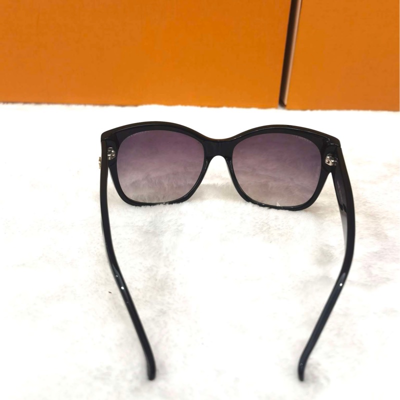 CHANEL香奈兒 復古潮流珍珠款 板材鏡架 蝶形 太陽眼鏡 男女同款情侶款 黑色，98新-2