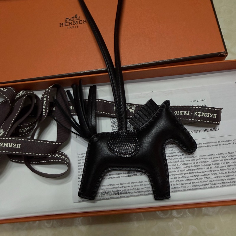 Hermès Rodeo PM 小馬吊飾｜黑蜥蜴皮｜原廠盒裝｜稀有款-3