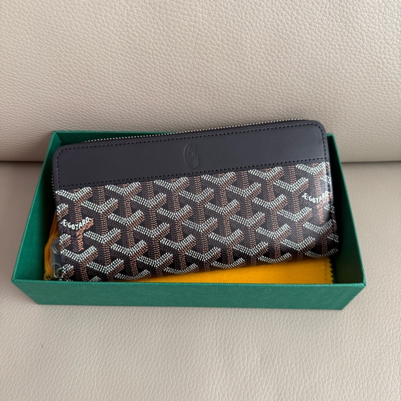 「M.Y精品」 goyard 戈雅 ㄇ拉長夾 經典款 拉鏈長夾-0