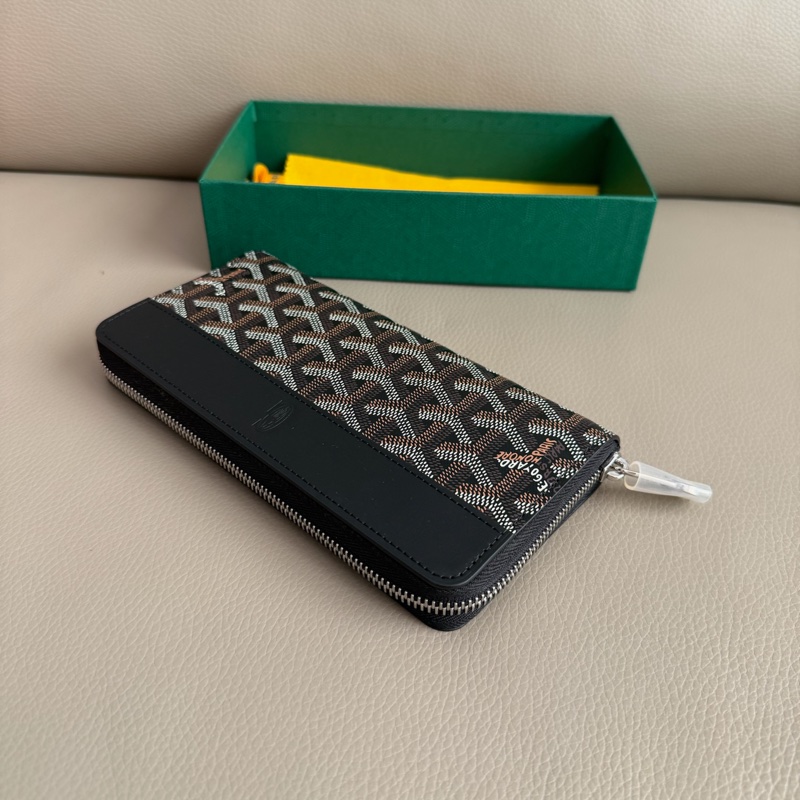 「M.Y精品」 goyard 戈雅 ㄇ拉長夾 經典款 拉鏈長夾-3