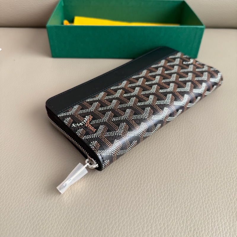 「M.Y精品」 goyard 戈雅 ㄇ拉長夾 經典款 拉鏈長夾-10