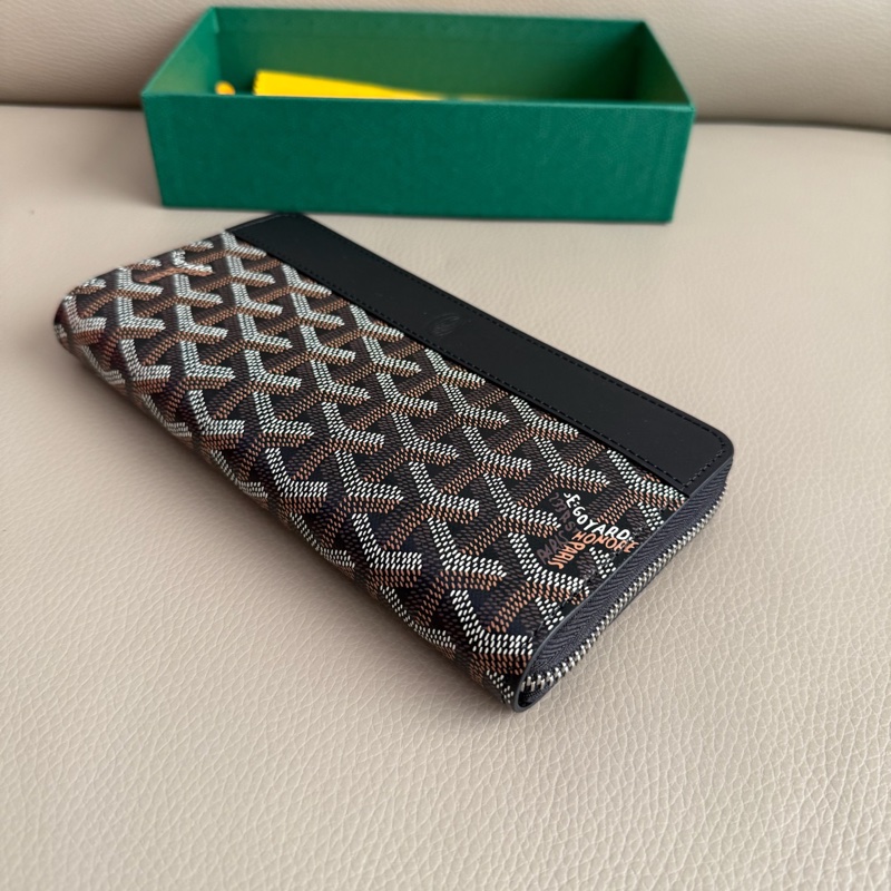 「M.Y精品」 goyard 戈雅 ㄇ拉長夾 經典款 拉鏈長夾-11