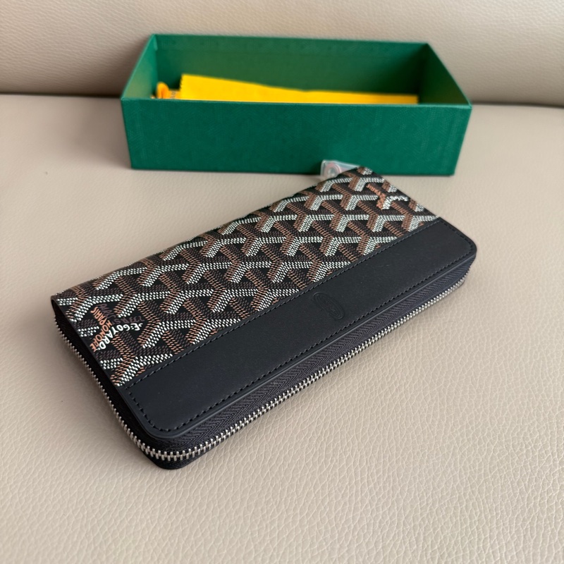 「M.Y精品」 goyard 戈雅 ㄇ拉長夾 經典款 拉鏈長夾-13