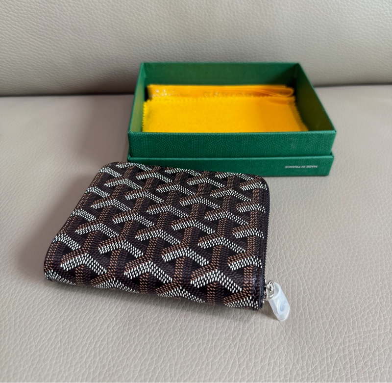 「M.Y精品」 goyard 經典大ㄇ拉 拉鏈錢包 黑 送禮🎁-3