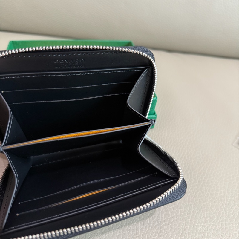 「M.Y精品」 goyard 經典大ㄇ拉 拉鏈錢包 黑 送禮🎁-7
