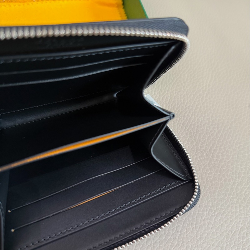 「M.Y精品」 goyard 經典大ㄇ拉 拉鏈錢包 黑 送禮🎁-8