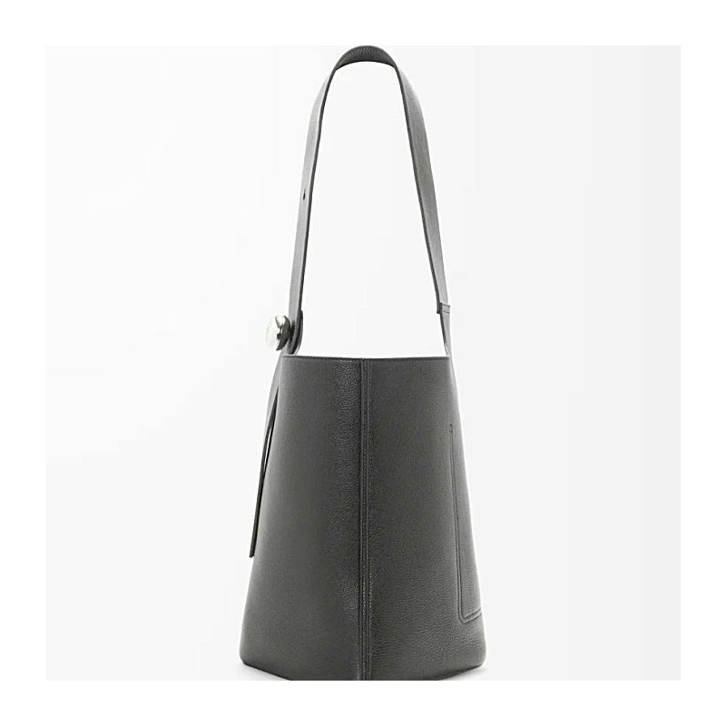 LOEWE 光滑小牛皮鵝卵石紋水桶包 大 1100-9