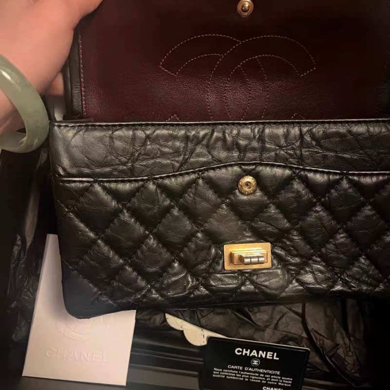 Chanel 2.55 黑金中號 95%新-2