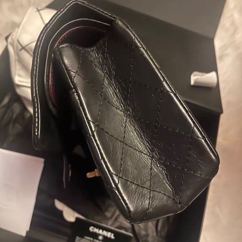Chanel 2.55 黑金中號 95%新-3
