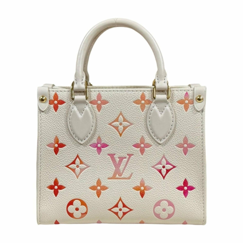 路易威登 Sunrise Aquarelle On the Go BB Monogram Empreinte 肩包，M47115，女士，二手，雙向手提-2