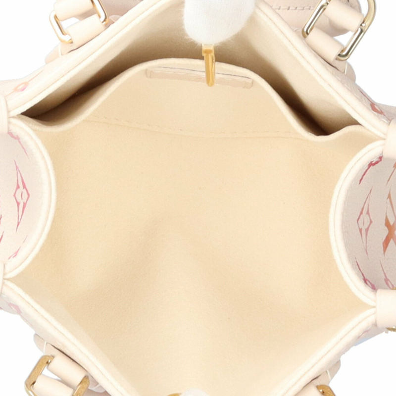 路易威登 Sunrise Aquarelle On the Go BB Monogram Empreinte 肩包，M47115，女士，二手，雙向手提-5