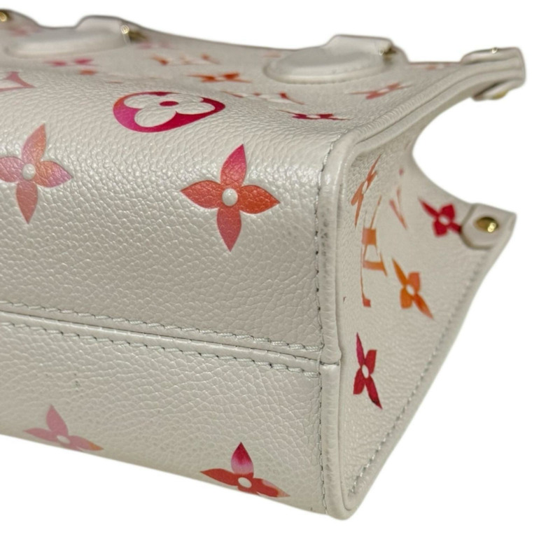 路易威登 Sunrise Aquarelle On the Go BB Monogram Empreinte 肩包，M47115，女士，二手，雙向手提-6