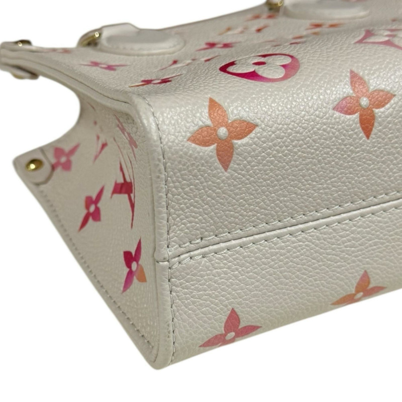 路易威登 Sunrise Aquarelle On the Go BB Monogram Empreinte 肩包，M47115，女士，二手，雙向手提-7