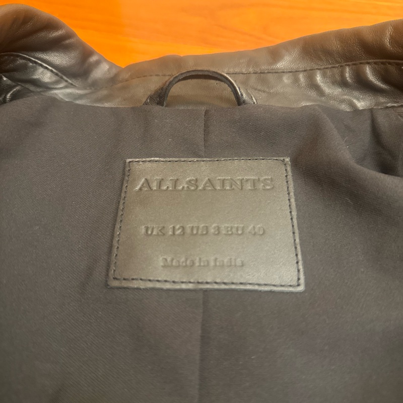 Allsaints 皮衣 UK12 US8 EU40 黑-2