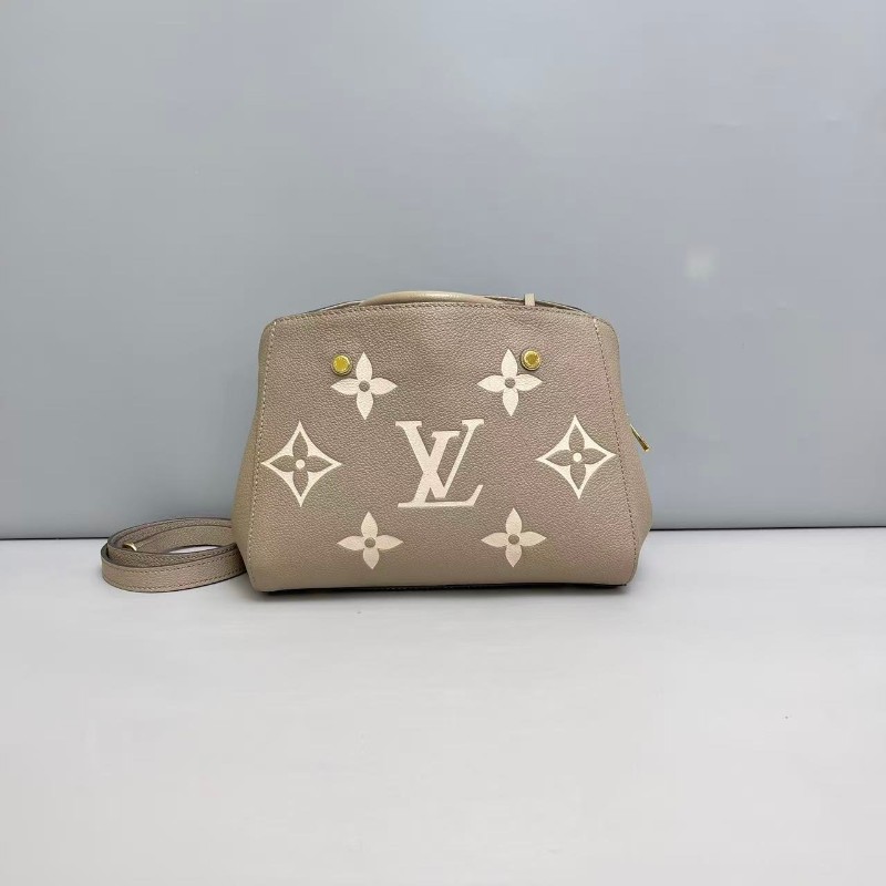 LV路易威登 新款蒙田bb 大象灰 手提包肩背包-1