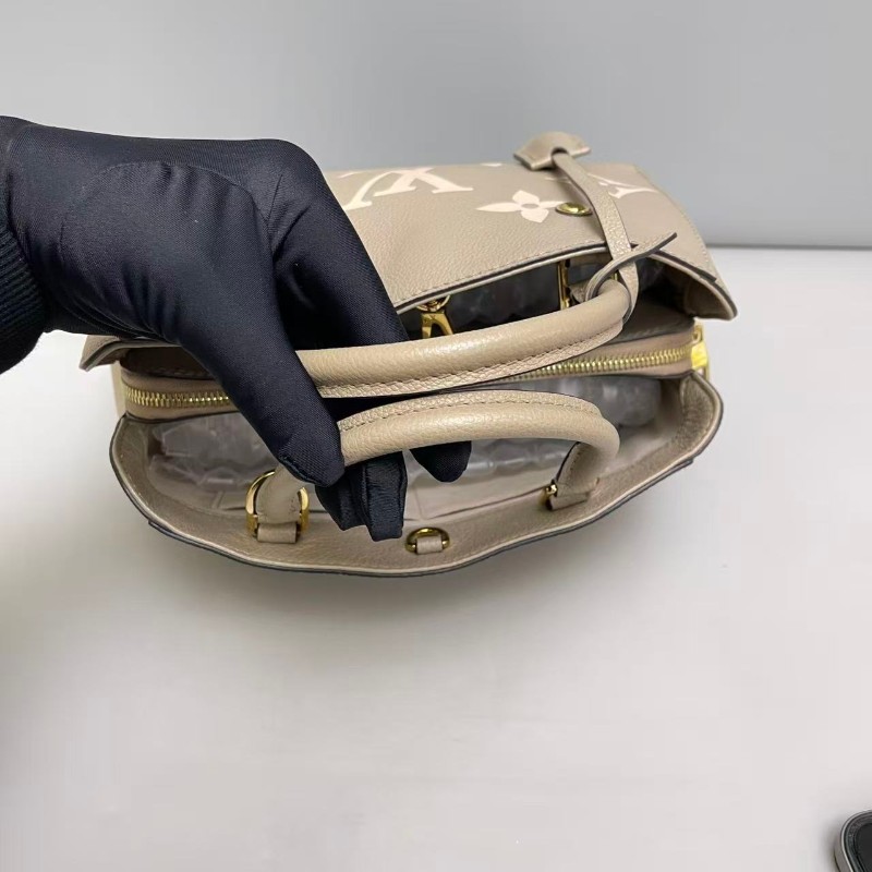 LV路易威登 新款蒙田bb 大象灰 手提包肩背包-2
