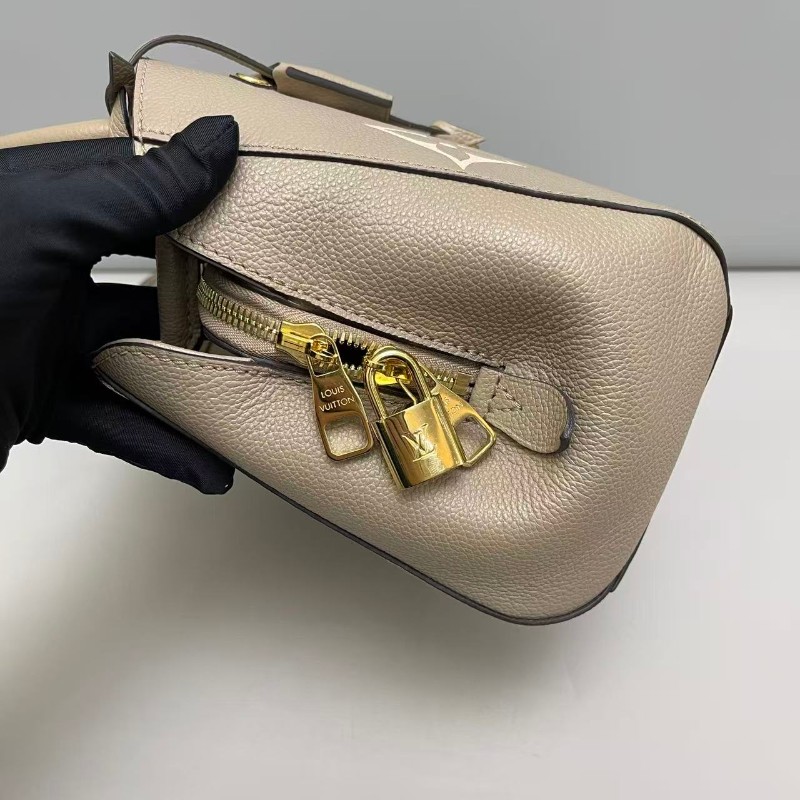 LV路易威登 新款蒙田bb 大象灰 手提包肩背包-3