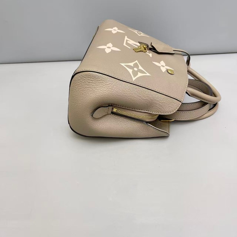 LV路易威登 新款蒙田bb 大象灰 手提包肩背包-5