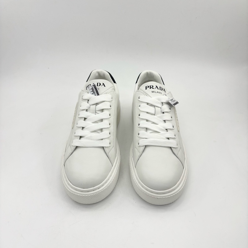 全新閒置/Prada普拉達/36碼/白色三角標厚底運動鞋/TT250929-1