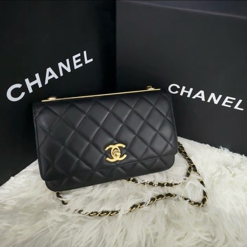 Chanel Trendy CC 黑金鏈條Woc 99%新 膜未撕