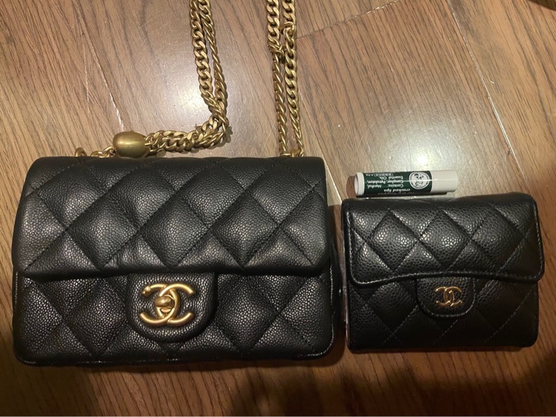 香奈兒 CF19 23p愛心調節扣 防刮荔枝牛皮 晶片 chanel-1