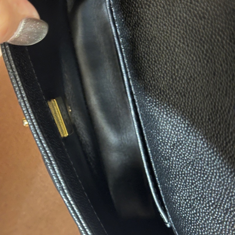 香奈兒 CF19 23p愛心調節扣 防刮荔枝牛皮 晶片 chanel-11