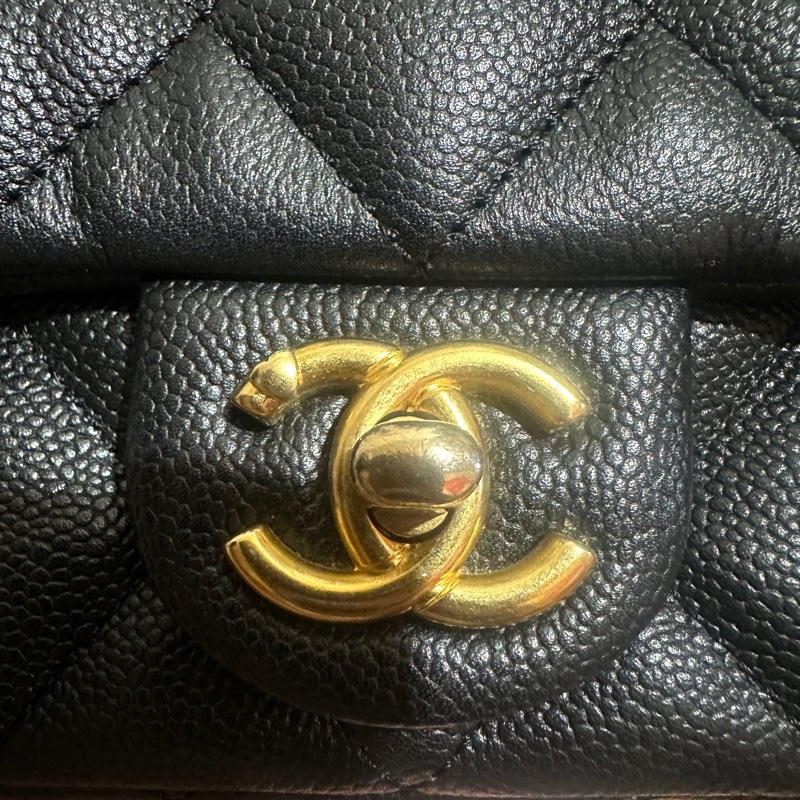 香奈兒 CF19 23p愛心調節扣 防刮荔枝牛皮 晶片 chanel-17