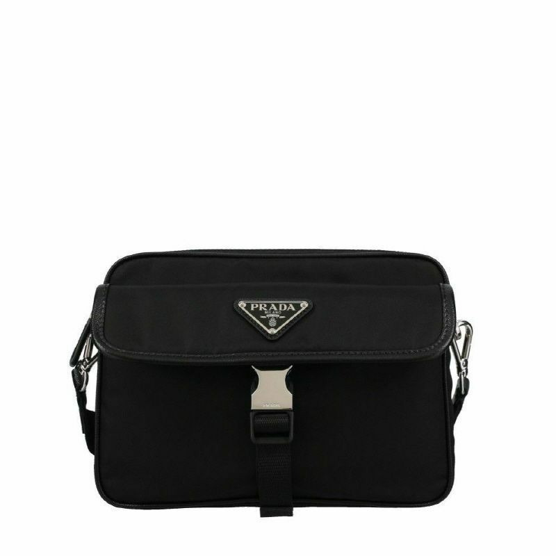 PRADA 迷你扣環斜背包 2VH133 2DMH F0002-0