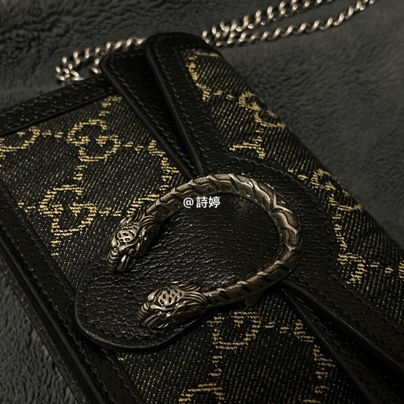 Gucci 單寧牛仔黑酒神mini-1
