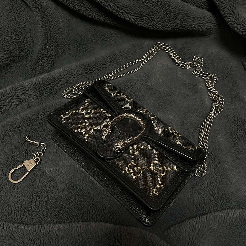 Gucci 單寧牛仔黑酒神mini-5