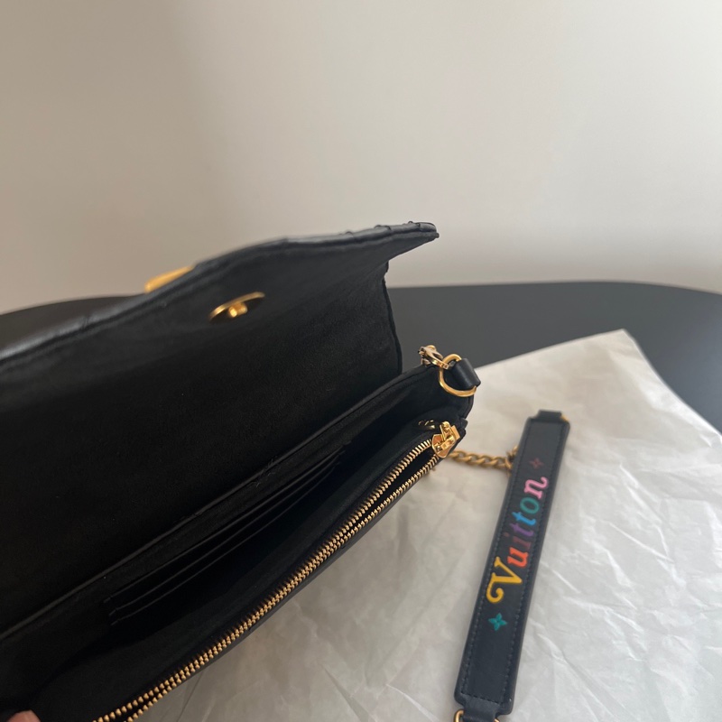 ✨Louis Vuitton NEW Wave 黑色彩虹鏈條包 已絕版 不容易撞款 99新🖤-9