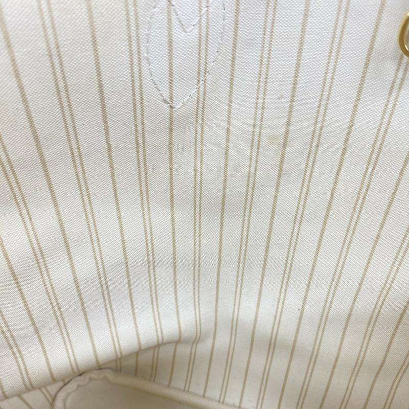路易威登 Damier Azur Neverfull MM 手提包 N41361 白色 女士-10