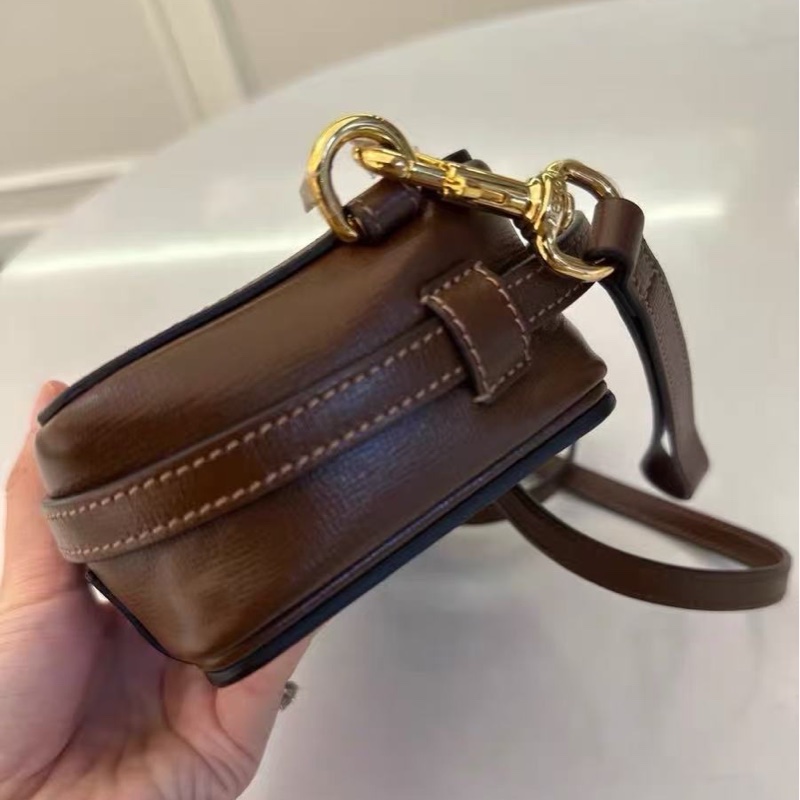 GUCCI 經典老花金扣盒子肩背斜背包 17.5*10*6 98新配件塵袋-3