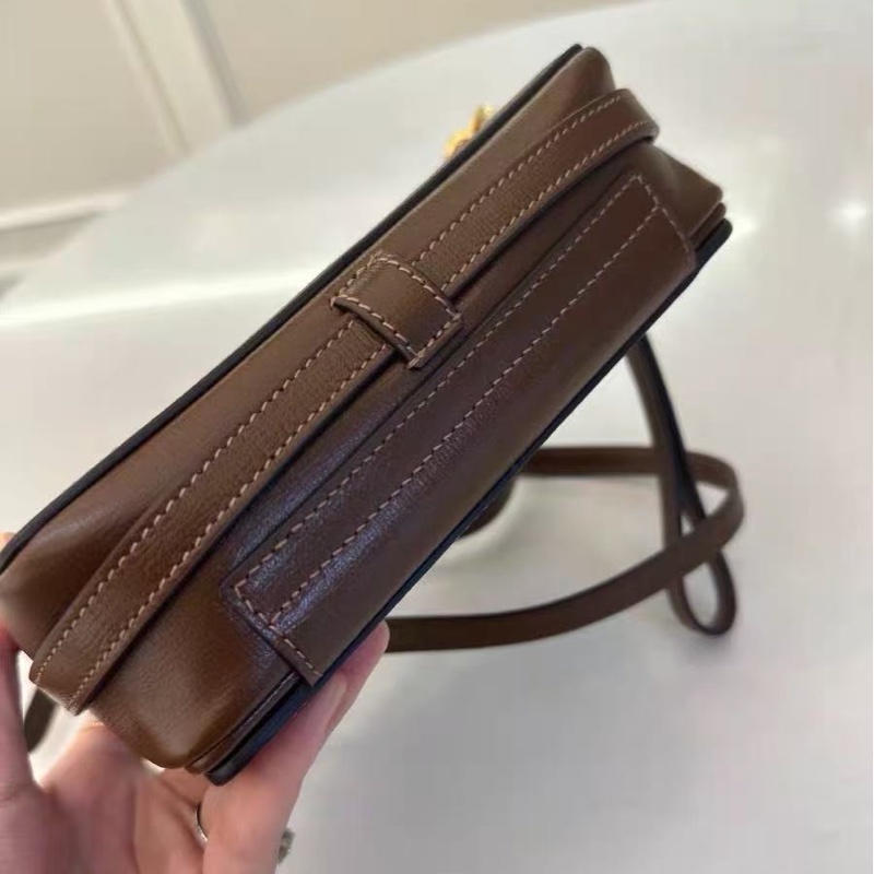 GUCCI 經典老花金扣盒子肩背斜背包 17.5*10*6 98新配件塵袋-4