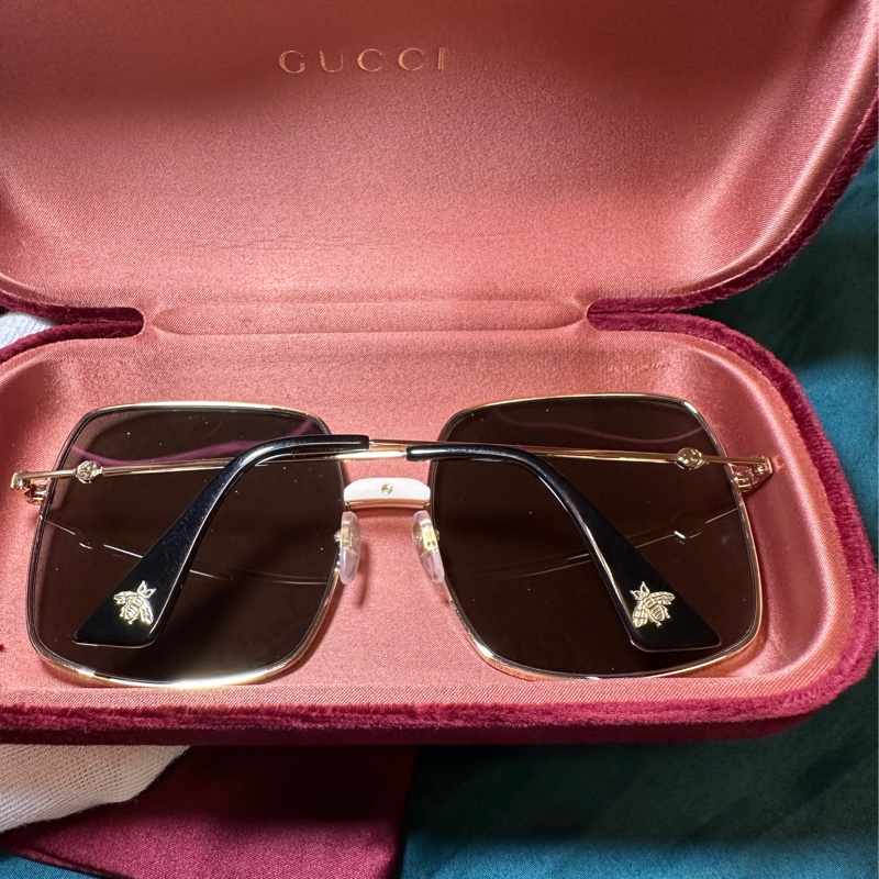 GUCCI 滿版GG花紋變色漸層太陽眼鏡-2