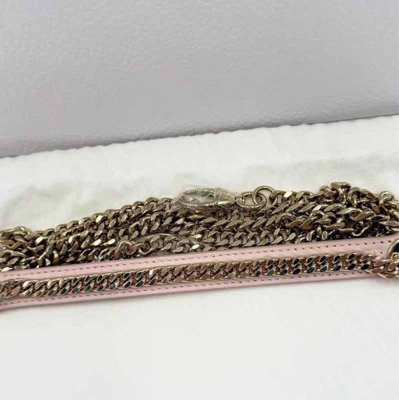 全新 Lady Dior mini 戴妃櫻花粉色 25年編碼收據(全套配件齊）-7