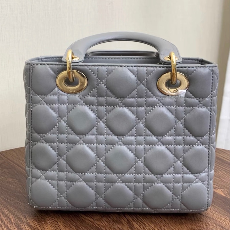 Lady Dior 戴妃四格灰色 95新-2