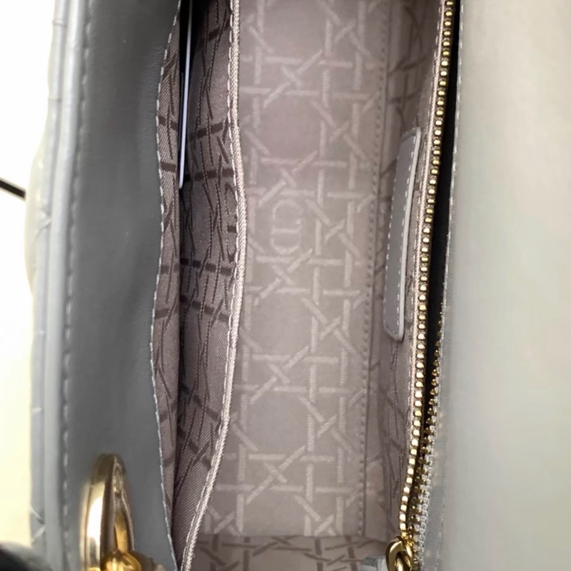 Lady Dior 戴妃四格灰色 95新-5