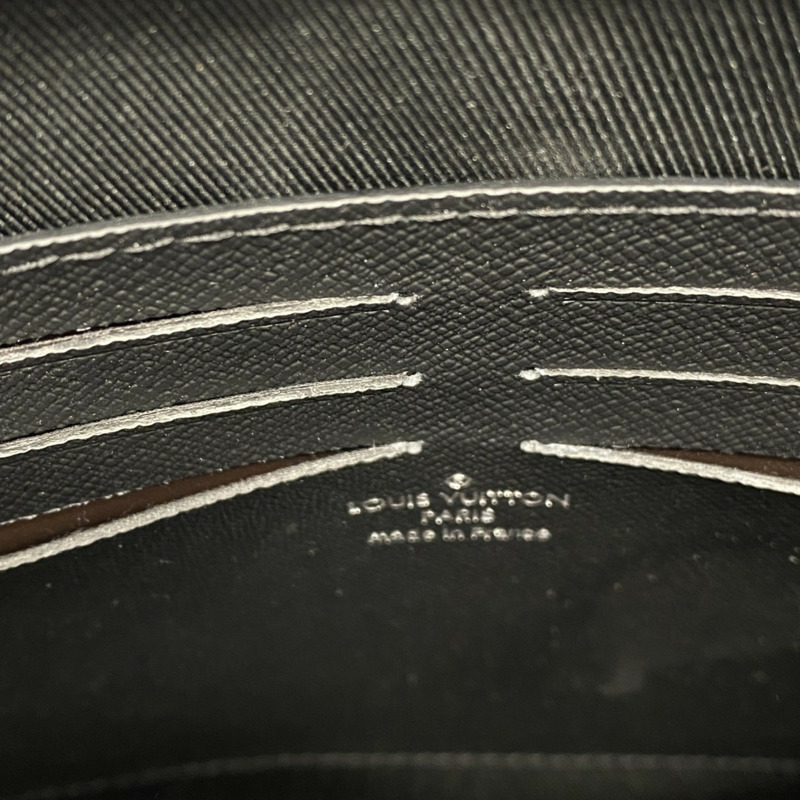 路易威登 Monogram Eclipse Pochette Voyage MM 手拿包 M61692 黑色男士-6