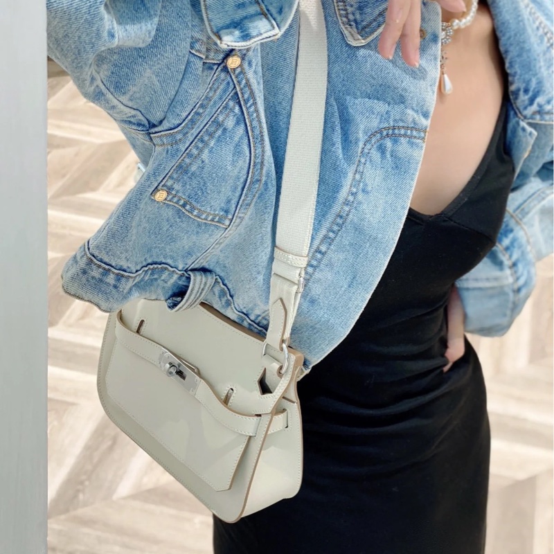 ✨Hermes mini jypsiere 冰川白銀扣 99新 有購證🤍-1