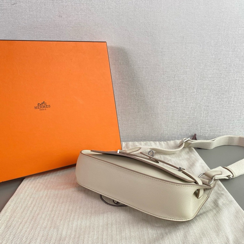 ✨Hermes mini jypsiere 冰川白銀扣 99新 有購證🤍-7