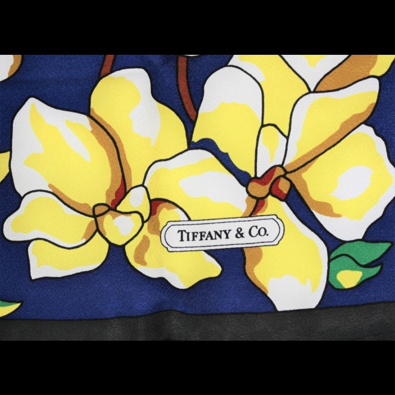 Tiffany&Co 花卉真絲方巾-10