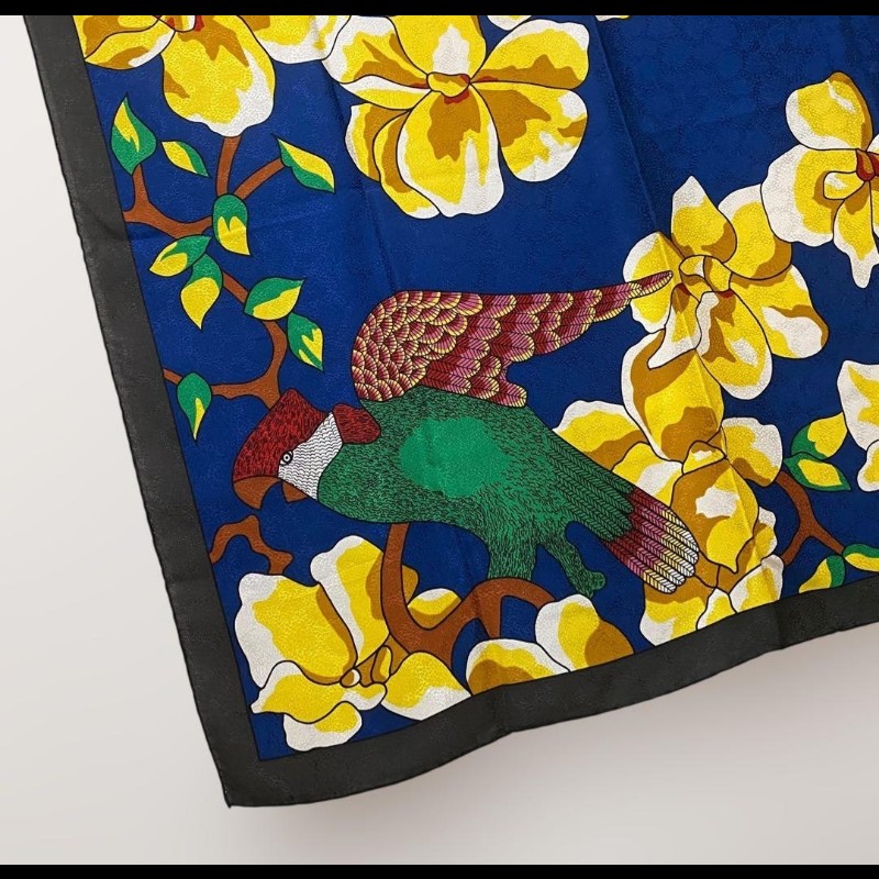 Tiffany&Co 花卉真絲方巾-14